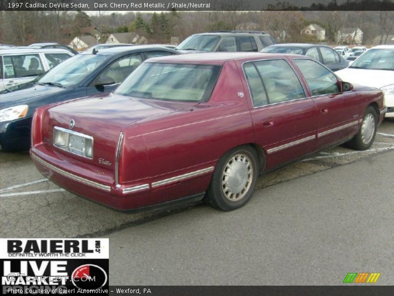 Dark Cherry Red Metallic / Shale/Neutral 1997 Cadillac DeVille Sedan