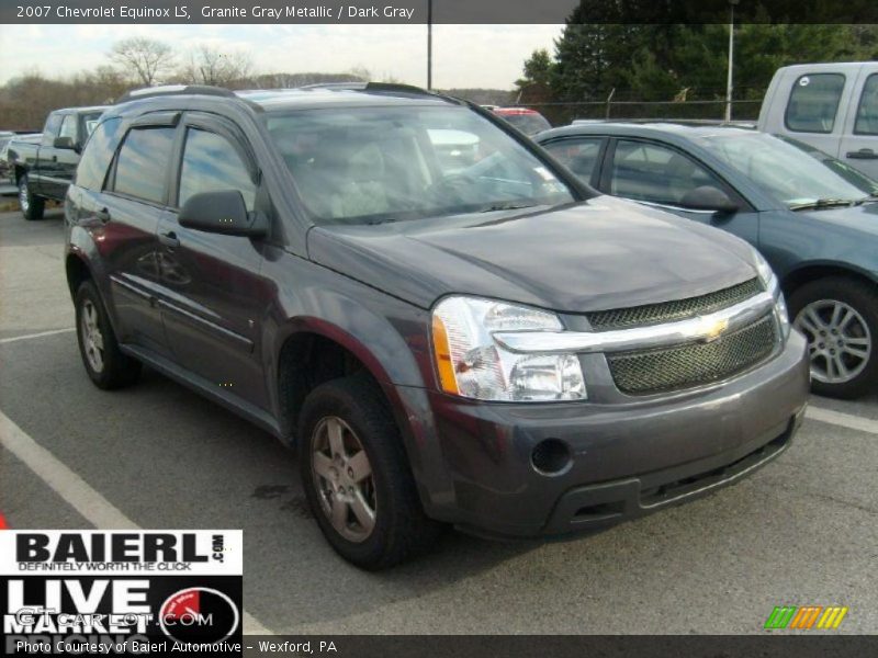 Granite Gray Metallic / Dark Gray 2007 Chevrolet Equinox LS