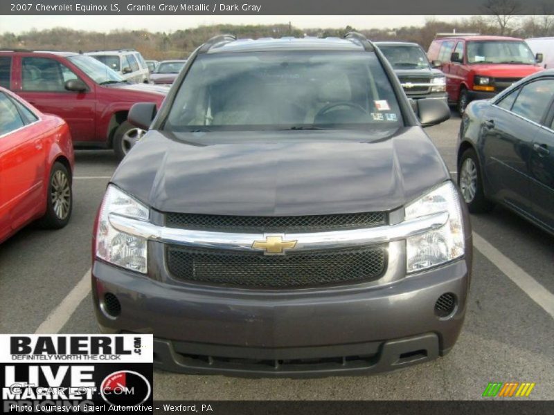 Granite Gray Metallic / Dark Gray 2007 Chevrolet Equinox LS