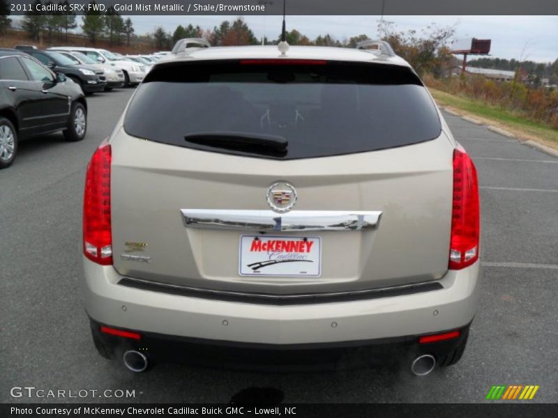 Gold Mist Metallic / Shale/Brownstone 2011 Cadillac SRX FWD