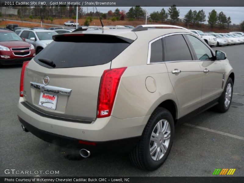 Gold Mist Metallic / Shale/Brownstone 2011 Cadillac SRX FWD