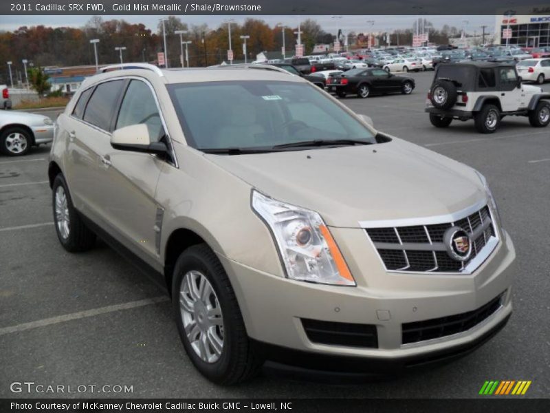 Gold Mist Metallic / Shale/Brownstone 2011 Cadillac SRX FWD