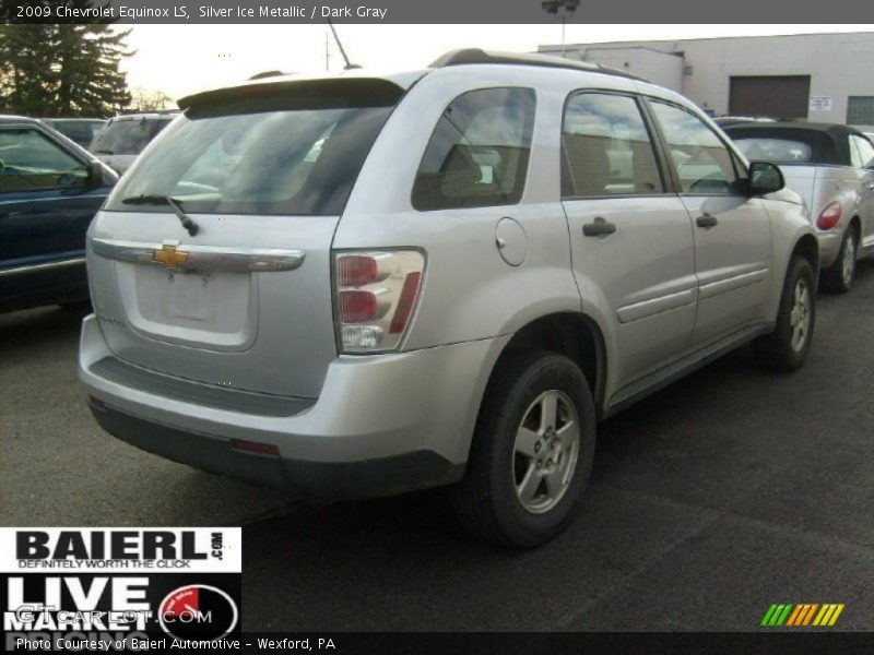 Silver Ice Metallic / Dark Gray 2009 Chevrolet Equinox LS
