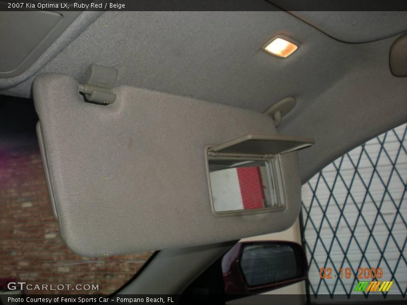 Ruby Red / Beige 2007 Kia Optima LX