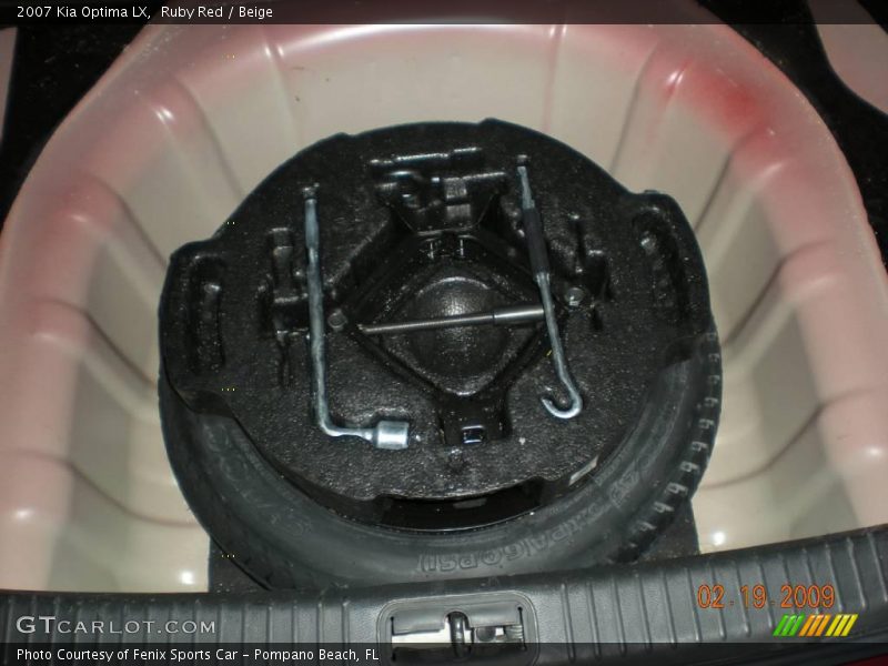 Ruby Red / Beige 2007 Kia Optima LX