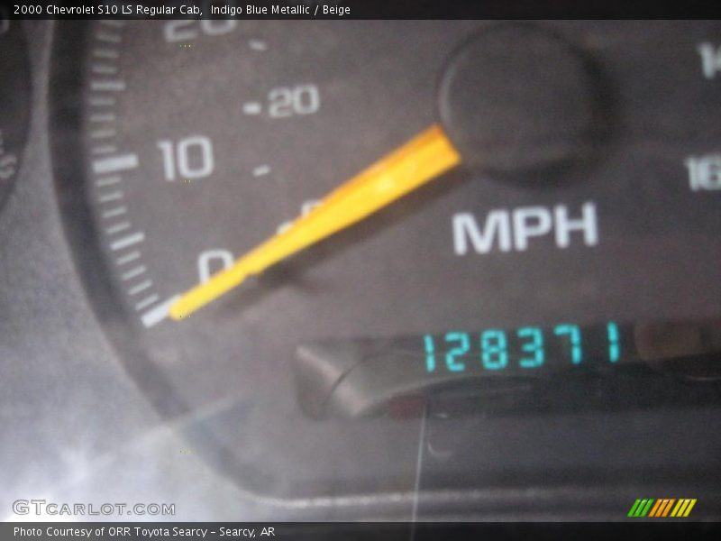 Indigo Blue Metallic / Beige 2000 Chevrolet S10 LS Regular Cab