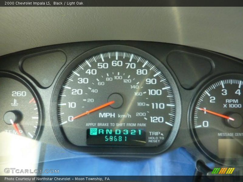 Black / Light Oak 2000 Chevrolet Impala LS