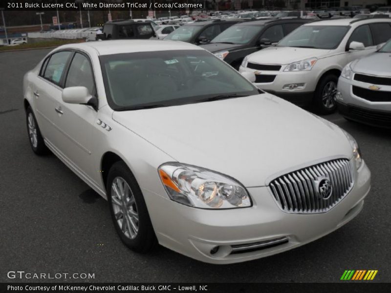 White Diamond TriCoat / Cocoa/Cashmere 2011 Buick Lucerne CXL