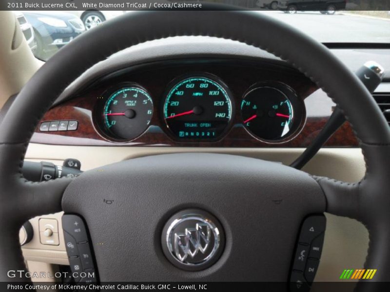 White Diamond TriCoat / Cocoa/Cashmere 2011 Buick Lucerne CXL