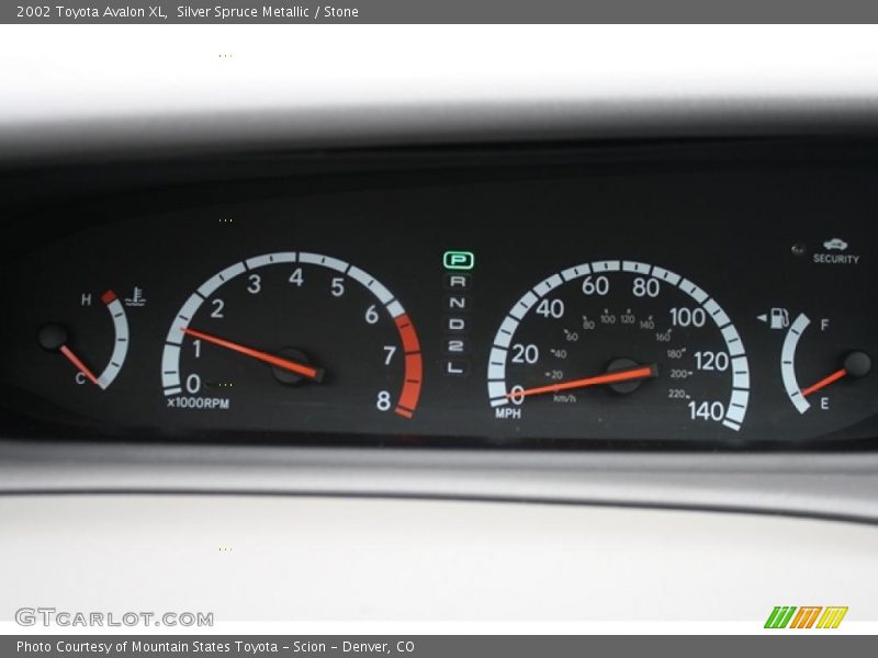 Silver Spruce Metallic / Stone 2002 Toyota Avalon XL