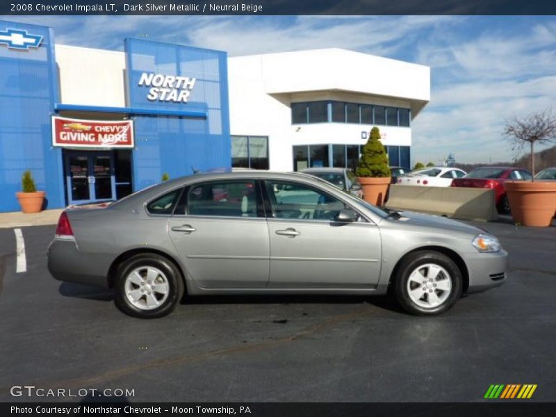 Dark Silver Metallic / Neutral Beige 2008 Chevrolet Impala LT