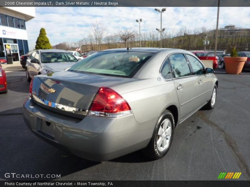 Dark Silver Metallic / Neutral Beige 2008 Chevrolet Impala LT