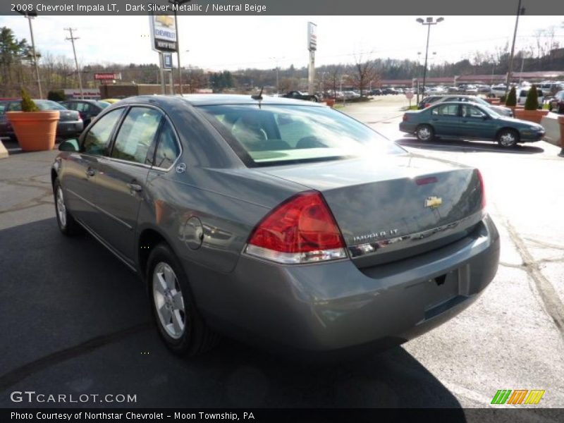 Dark Silver Metallic / Neutral Beige 2008 Chevrolet Impala LT