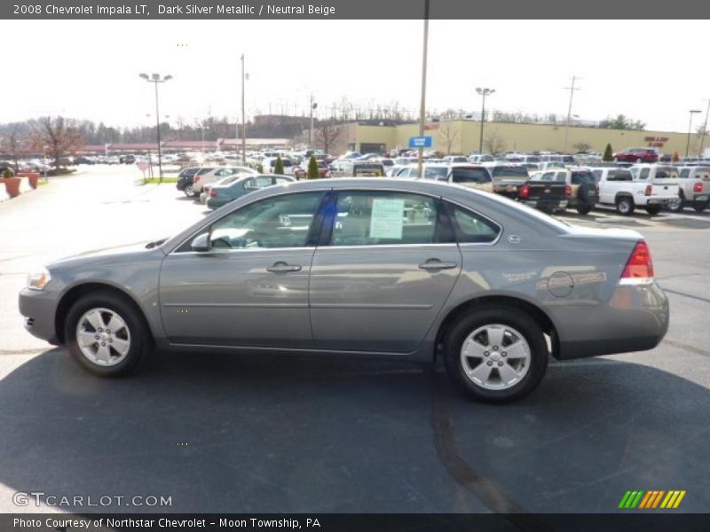 Dark Silver Metallic / Neutral Beige 2008 Chevrolet Impala LT