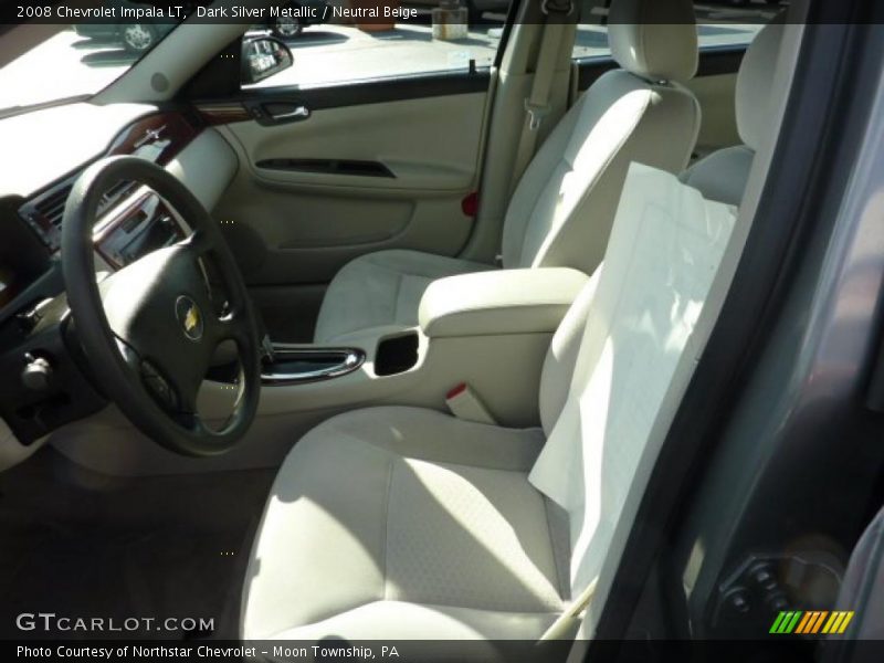 Dark Silver Metallic / Neutral Beige 2008 Chevrolet Impala LT