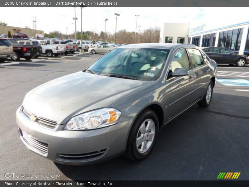 Dark Silver Metallic / Neutral Beige 2008 Chevrolet Impala LT