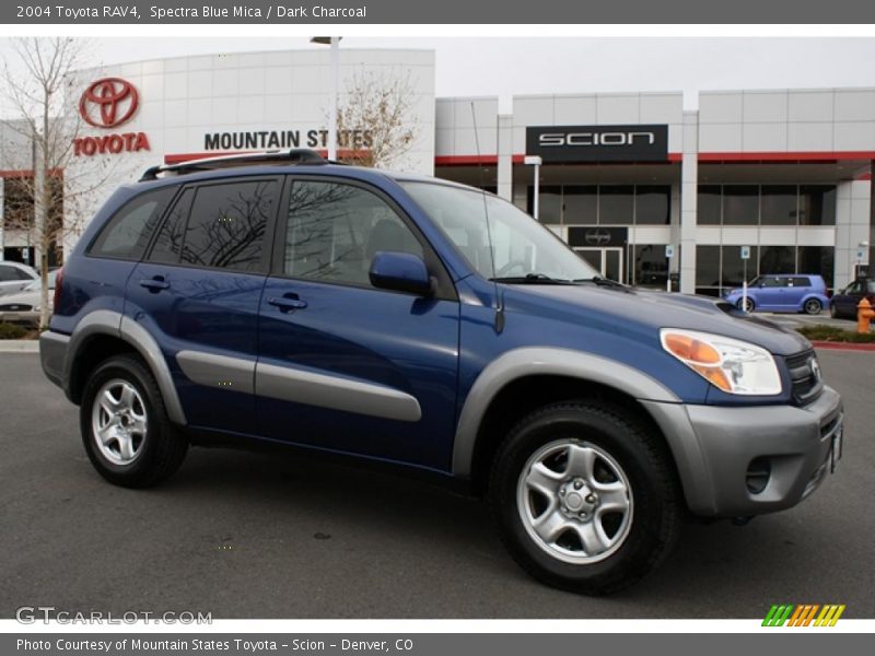 Spectra Blue Mica / Dark Charcoal 2004 Toyota RAV4