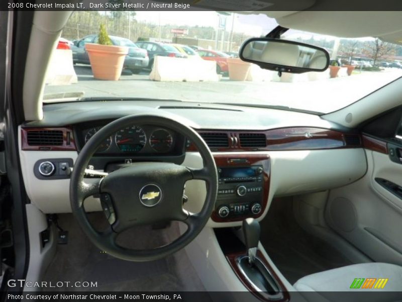 Dark Silver Metallic / Neutral Beige 2008 Chevrolet Impala LT
