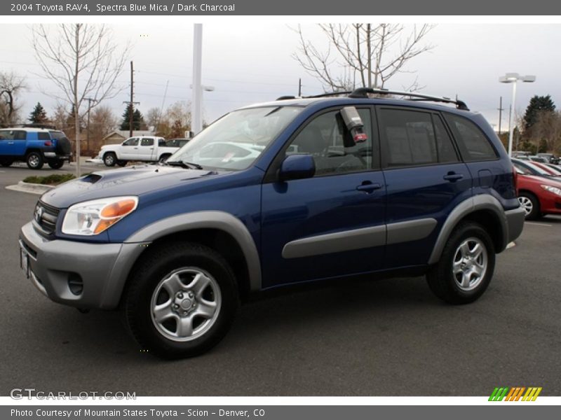 Spectra Blue Mica / Dark Charcoal 2004 Toyota RAV4