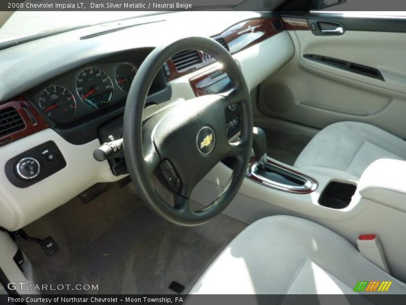 Dark Silver Metallic / Neutral Beige 2008 Chevrolet Impala LT