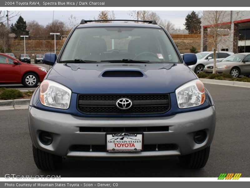 Spectra Blue Mica / Dark Charcoal 2004 Toyota RAV4