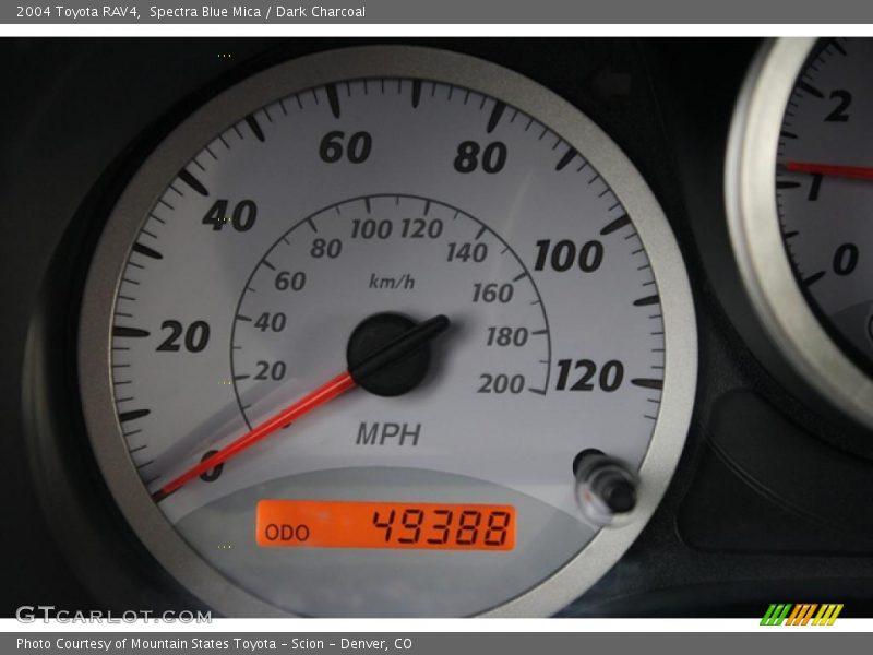 Spectra Blue Mica / Dark Charcoal 2004 Toyota RAV4