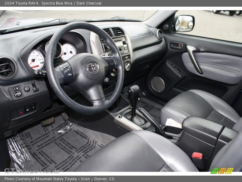 Spectra Blue Mica / Dark Charcoal 2004 Toyota RAV4
