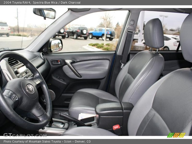 Spectra Blue Mica / Dark Charcoal 2004 Toyota RAV4