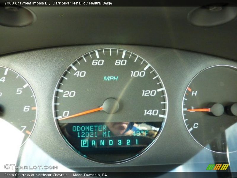 Dark Silver Metallic / Neutral Beige 2008 Chevrolet Impala LT