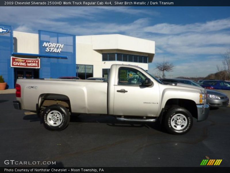 Silver Birch Metallic / Dark Titanium 2009 Chevrolet Silverado 2500HD Work Truck Regular Cab 4x4