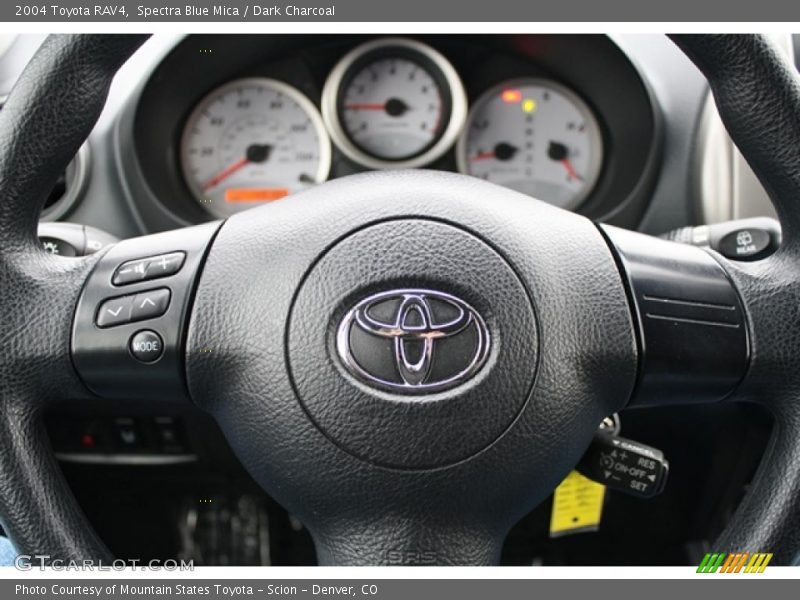 Spectra Blue Mica / Dark Charcoal 2004 Toyota RAV4