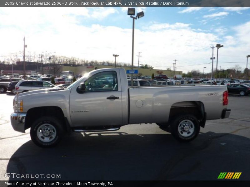 Silver Birch Metallic / Dark Titanium 2009 Chevrolet Silverado 2500HD Work Truck Regular Cab 4x4