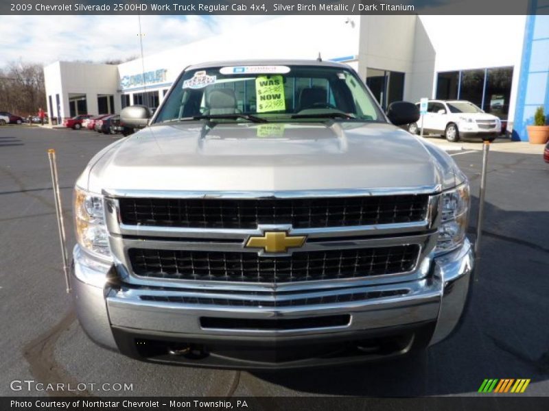 Silver Birch Metallic / Dark Titanium 2009 Chevrolet Silverado 2500HD Work Truck Regular Cab 4x4
