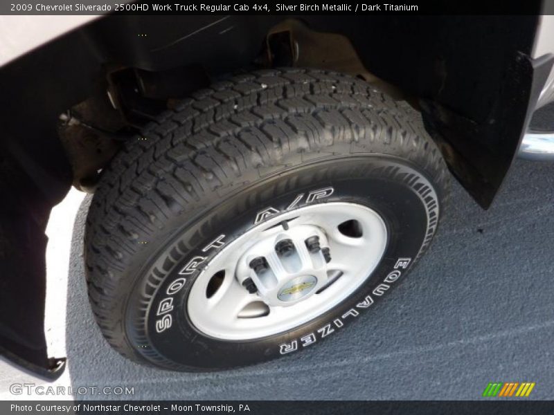 Silver Birch Metallic / Dark Titanium 2009 Chevrolet Silverado 2500HD Work Truck Regular Cab 4x4