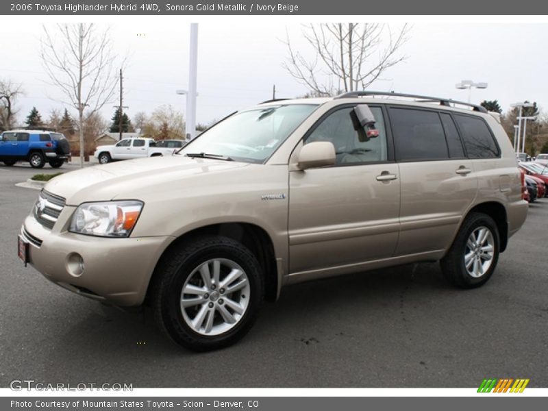 Sonora Gold Metallic / Ivory Beige 2006 Toyota Highlander Hybrid 4WD