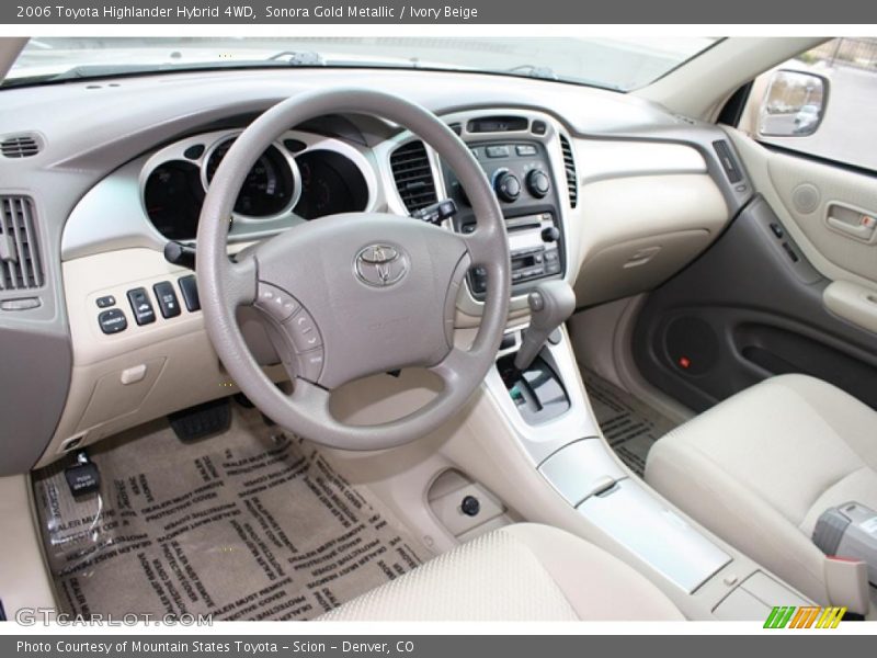Sonora Gold Metallic / Ivory Beige 2006 Toyota Highlander Hybrid 4WD
