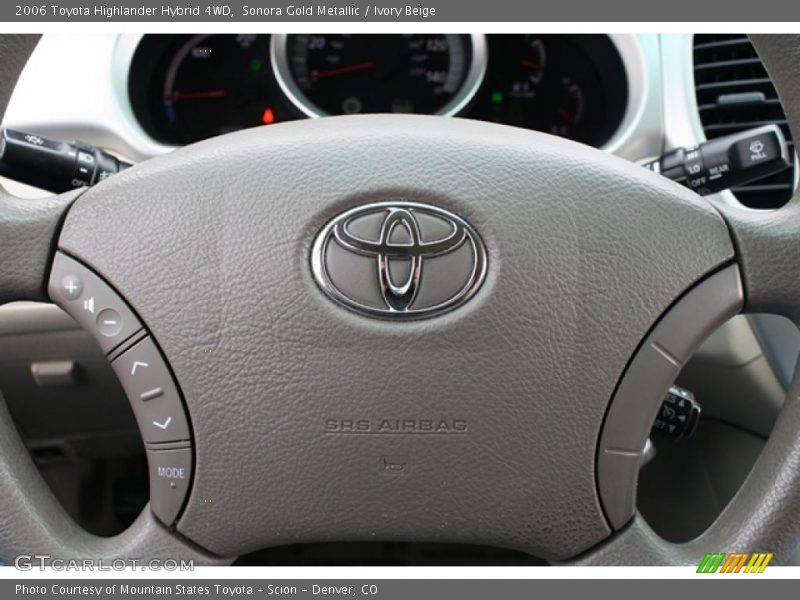 Sonora Gold Metallic / Ivory Beige 2006 Toyota Highlander Hybrid 4WD
