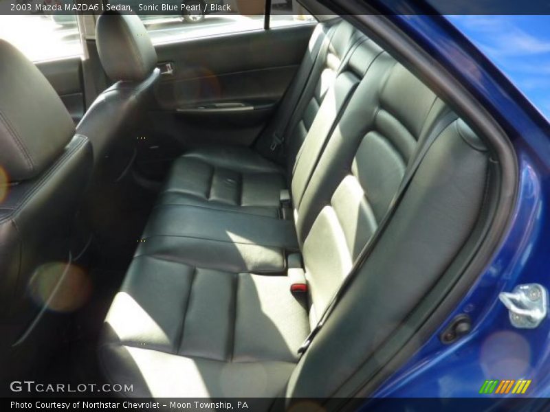 Sonic Blue Pearl / Black 2003 Mazda MAZDA6 i Sedan