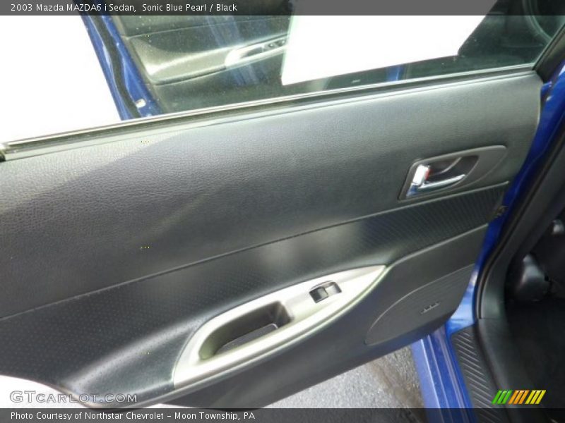 Sonic Blue Pearl / Black 2003 Mazda MAZDA6 i Sedan