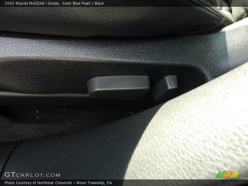 Sonic Blue Pearl / Black 2003 Mazda MAZDA6 i Sedan
