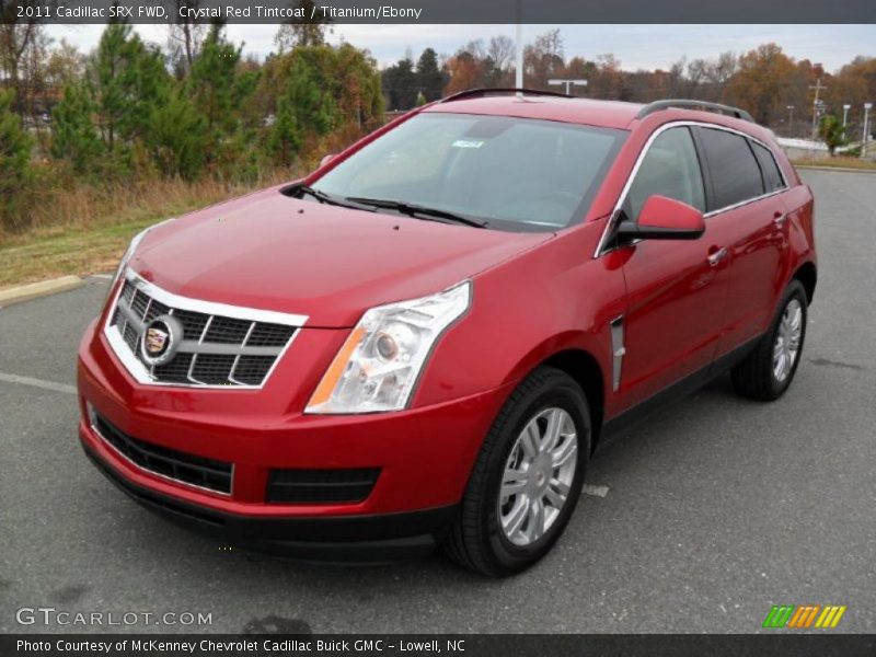 Crystal Red Tintcoat / Titanium/Ebony 2011 Cadillac SRX FWD