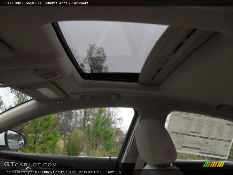 Sunroof of 2011 Regal CXL