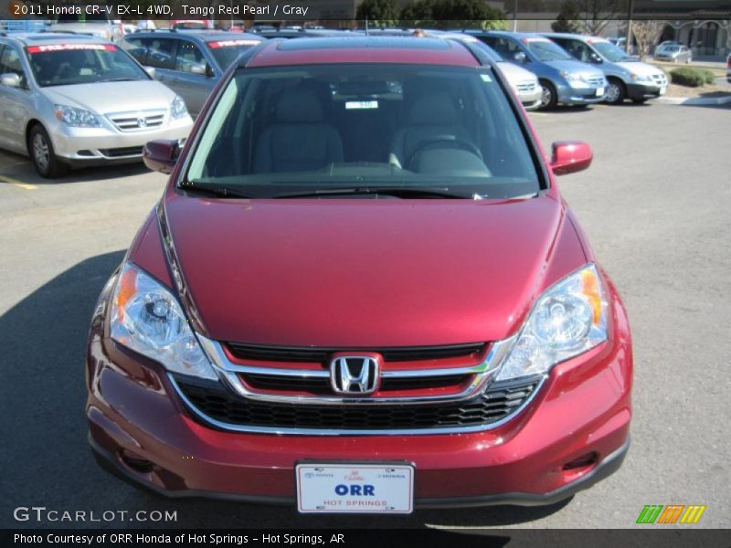 Tango Red Pearl / Gray 2011 Honda CR-V EX-L 4WD