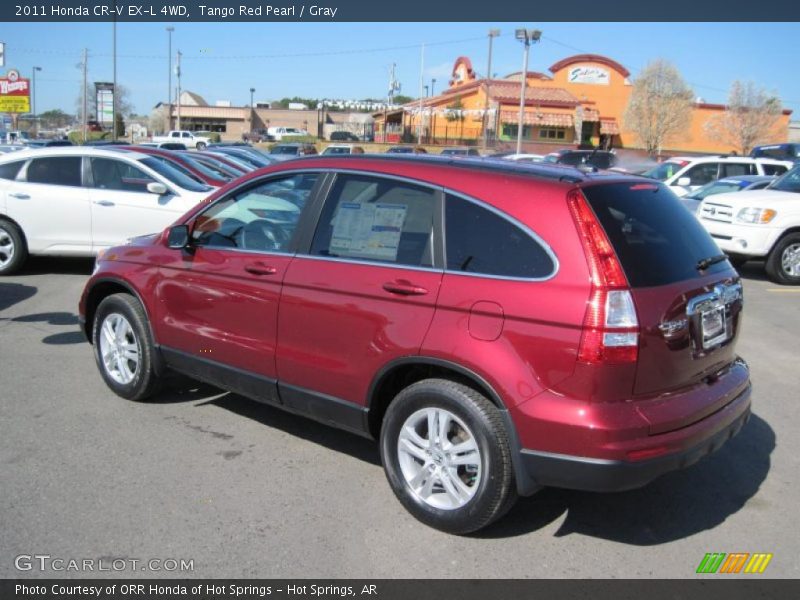 Tango Red Pearl / Gray 2011 Honda CR-V EX-L 4WD