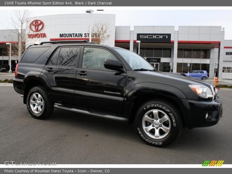 Black / Dark Charcoal 2008 Toyota 4Runner Sport Edition 4x4