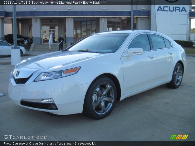White Diamond Pearl / Ebony Black 2011 Acura TL 3.5 Technology