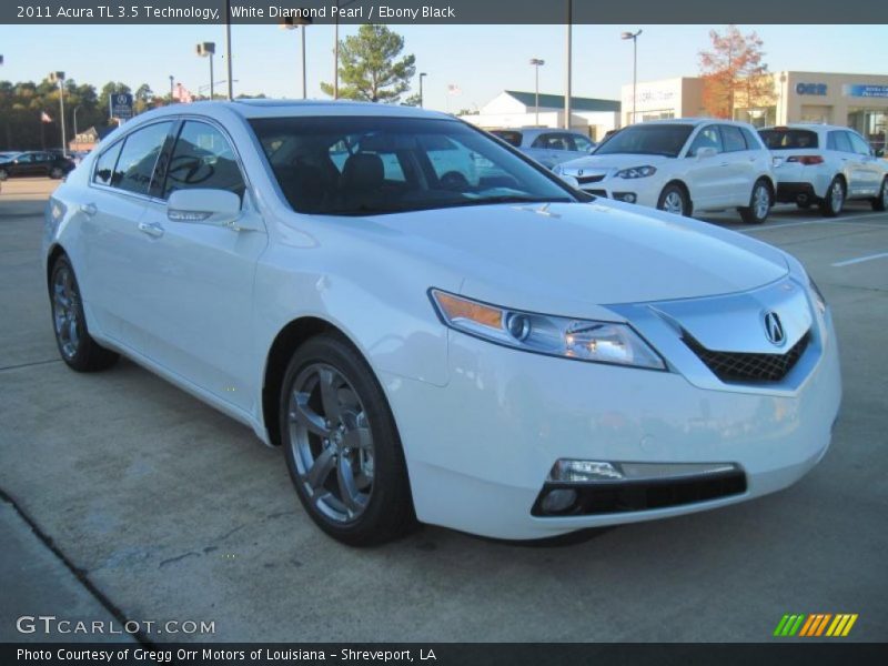 White Diamond Pearl / Ebony Black 2011 Acura TL 3.5 Technology