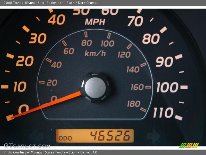 Black / Dark Charcoal 2008 Toyota 4Runner Sport Edition 4x4