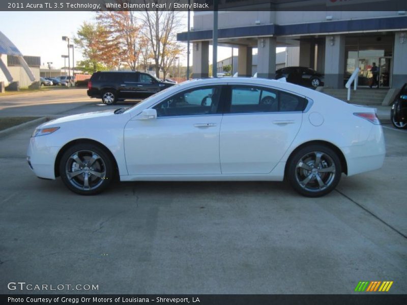 White Diamond Pearl / Ebony Black 2011 Acura TL 3.5 Technology
