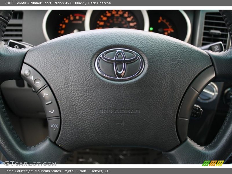 Black / Dark Charcoal 2008 Toyota 4Runner Sport Edition 4x4